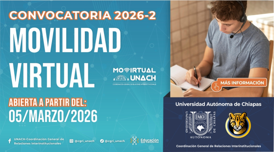 Convocatoria Movilidad Virtual 2026-B