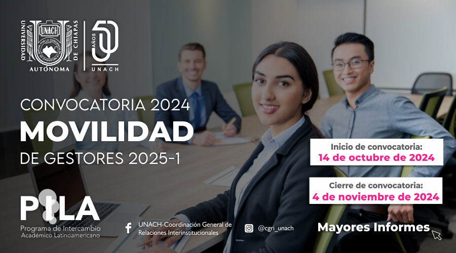 Convocatoria de Movilidad PILA Gestores 2025-1