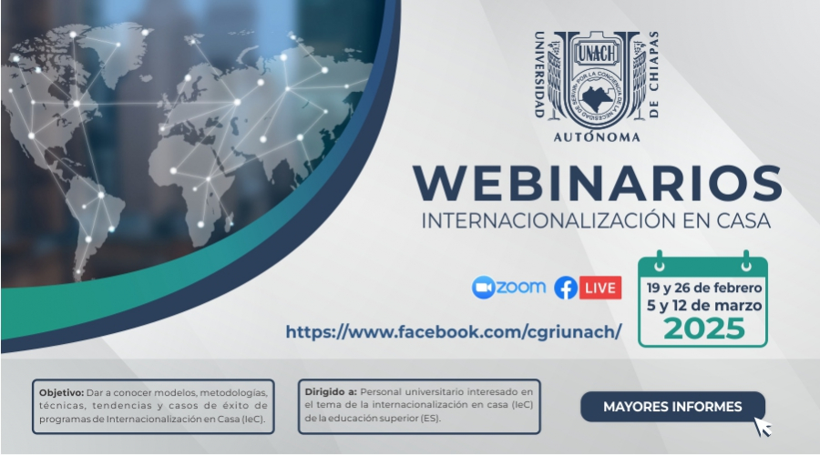 Webinarios sobre Internacionalización en Casa 2025